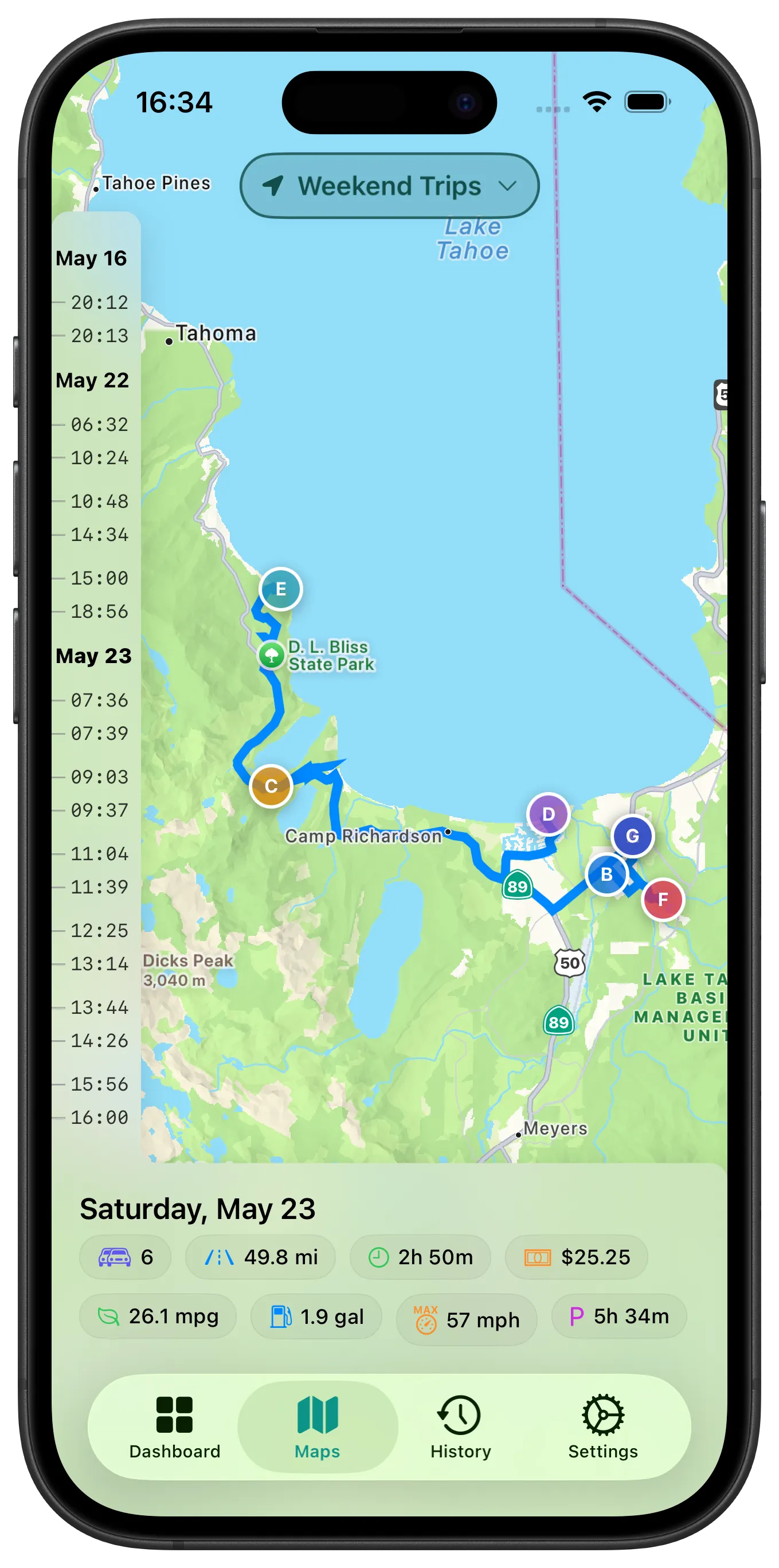 Interactive Map showing clusters